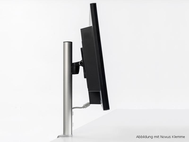 Novus MY one D Monitorhalter mit Bohrschraub (910+1049+000), setitlicvhe Abbildung mit Klemme