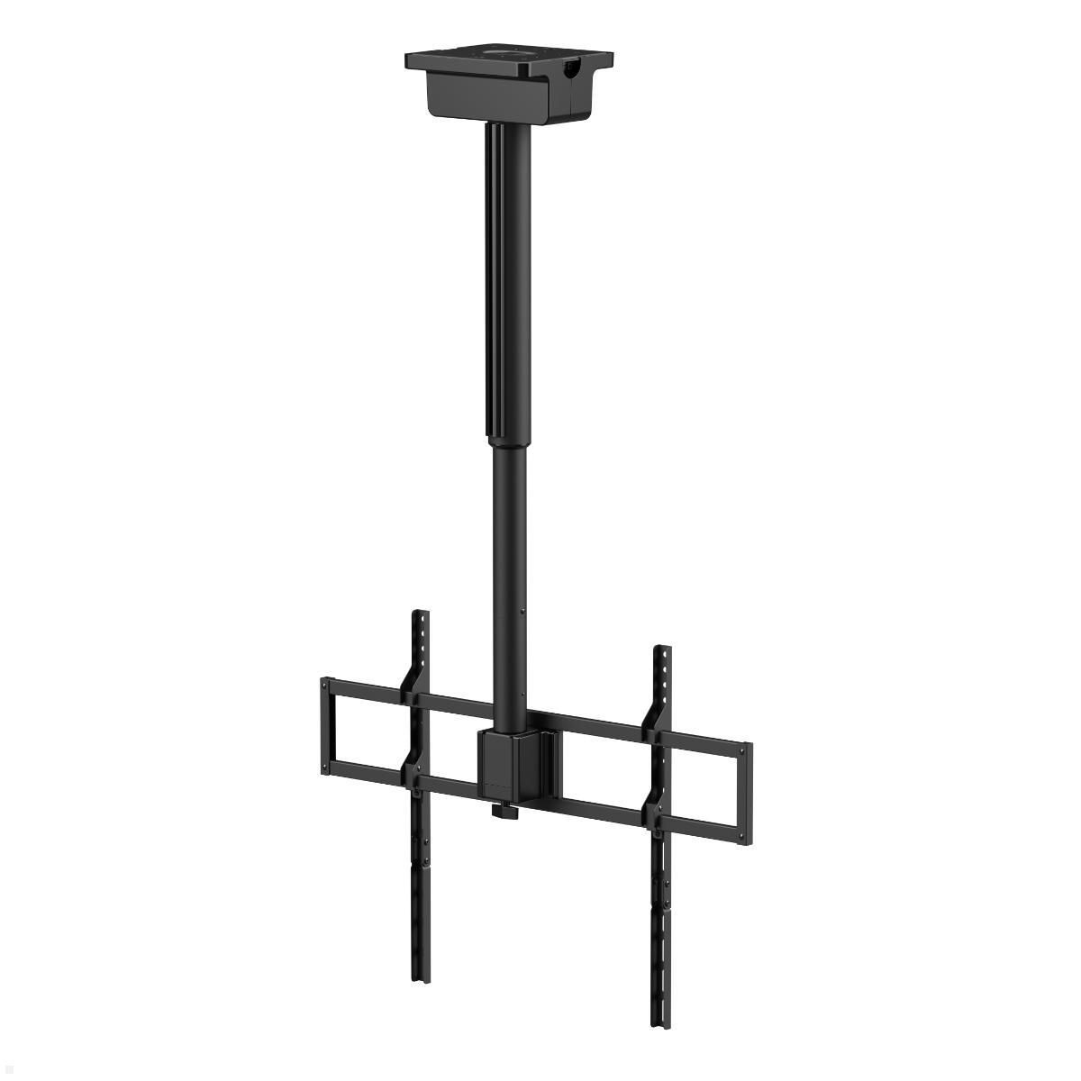 MonLines MDH016 elektrisch schwenkbare TV Deckenhalterung 50 - 100 Zoll, schwenkbare TV Halterung