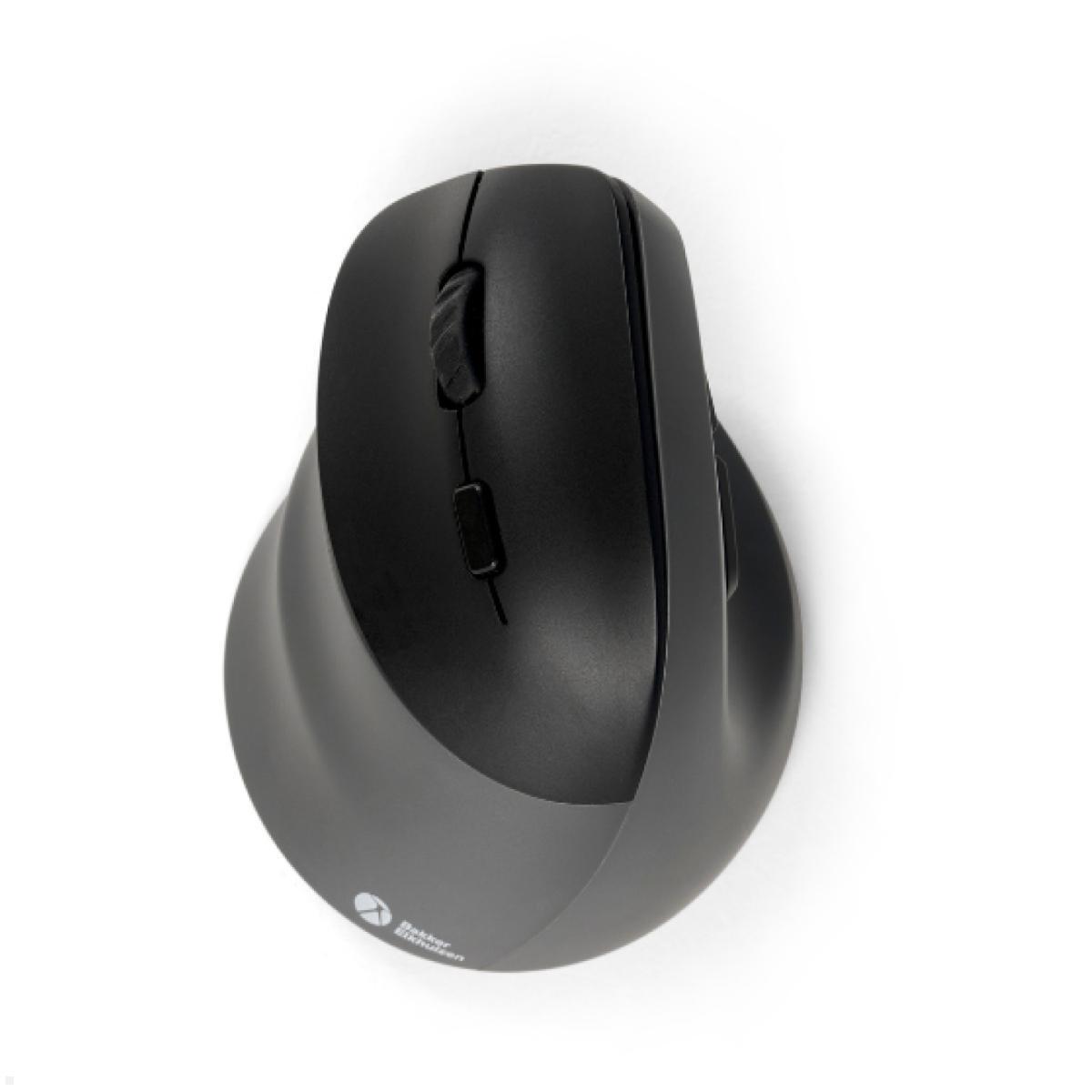 BakkerElkhuizen Ergonomische Maus PRF Pro 3-Mode Vertical Mouse Linkshänder (BNEPRFP3MVML), Draufsicht