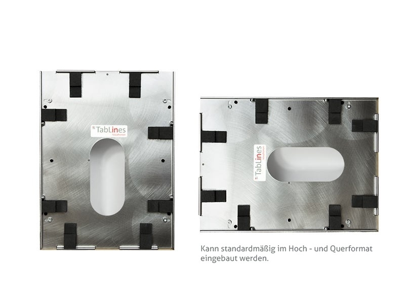 TabLines TWE052B Tablet Wandeinbau für Apple iPad 2/3/4 DS, schwarz Hoch- und Querformat TabLines TWE052B Tablet Wandeinbau für Apple iPad 2/3/4 DS, schwarz Hoch- und Querformat