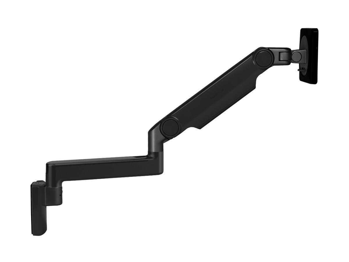 Humanscale M2.1 Monitor Wandhalterung gerade, schwarz, Seitenansicht Humanscale M2.1 Monitor Wandhalterung gerade, schwarz, Seitenansicht