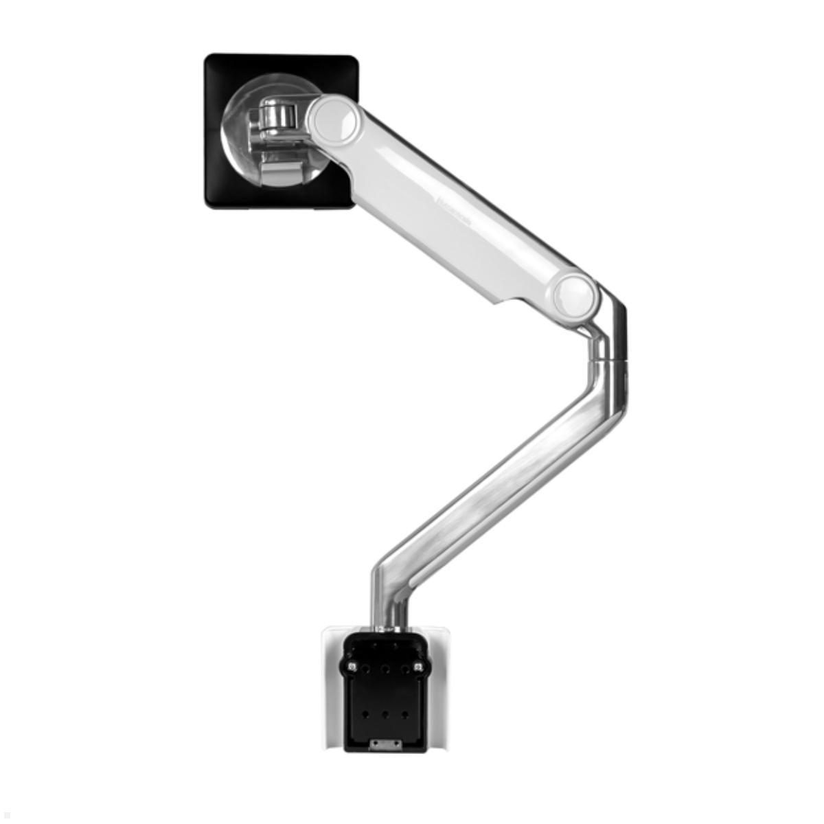 Humanscale M2.1 Laptop Wandhalterung mit Schwenkarm schräg, weiß, Rückseite Humanscale M2.1 Laptop Wandhalterung mit Schwenkarm schräg, weiß, Rückseite