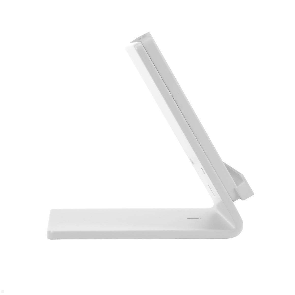 TabLines TTP011W Tabletständer Tisch Plug für iPad Air 13 (M2), weiß Seitenansicht TabLines TTP011W Tabletständer Tisch Plug für iPad Air 13 (M2), weiß Seitenansicht