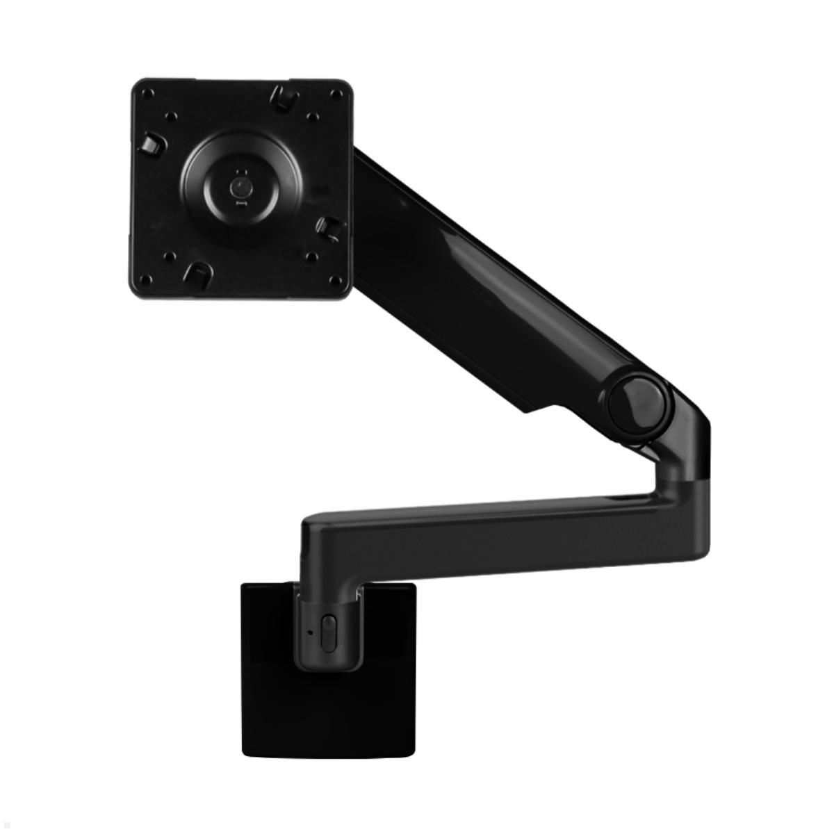 Humanscale M2.1 Laptop Wandhalterung mit Schwenkarm gerade, schwarz, Vorderseite Humanscale M2.1 Laptop Wandhalterung mit Schwenkarm gerade, schwarz, Vorderseite