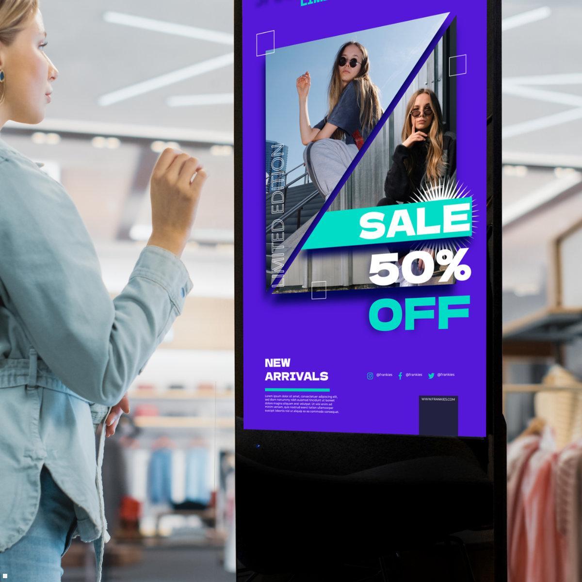 Clevertouch CL Totem Commercial Display 55'' (12955CMTOTEM), Anwendungsbeispiel