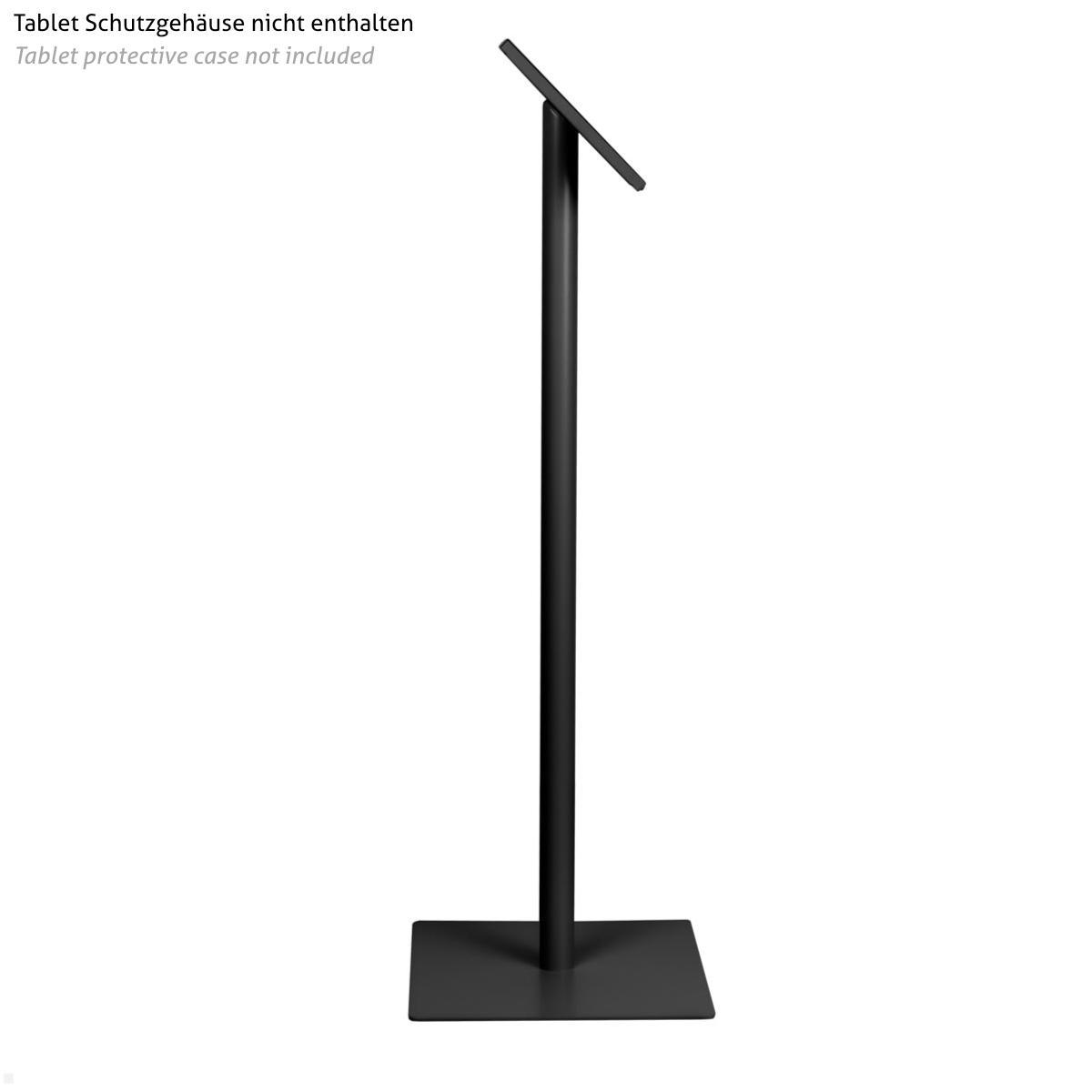 TabLines TBS003B Boden Tabletständer, schwarz, Seitenansicht TabLines TBS003B Boden Tabletständer, schwarz, Seitenansicht