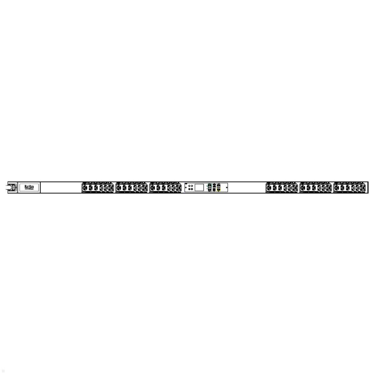 Legrand Raritan iX Rack-PDU 0U mit 18xC13 / 18xHDOT Cx, 3-phasig 400V 16A, Outlet Metered/Switched RCM (PX4-51A0-E7M28V2), Raritan iX Rack-PDU 0U RCM