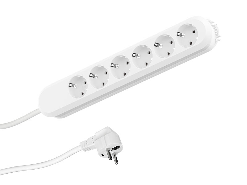 Bachmann SMART 6x Steckdosenleiste Zuleitung 5m (381.249K) weiß Bachmann SMART 6x Steckdosenleiste Zuleitung 5m (381.249K) weiß