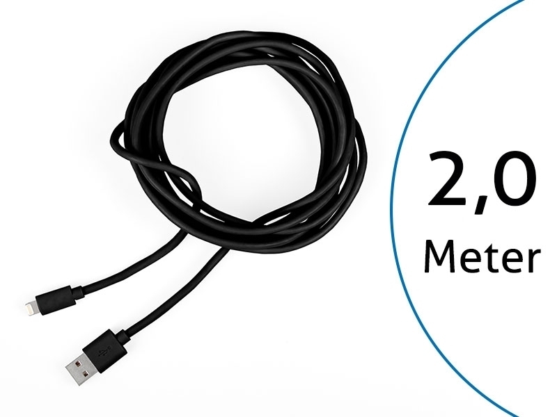 TecLines TUC011B USB Kabel für iPad (Lightning) 2m, schwarz TecLines TUC011B USB Kabel für iPad (Lightning) 2m, schwarz