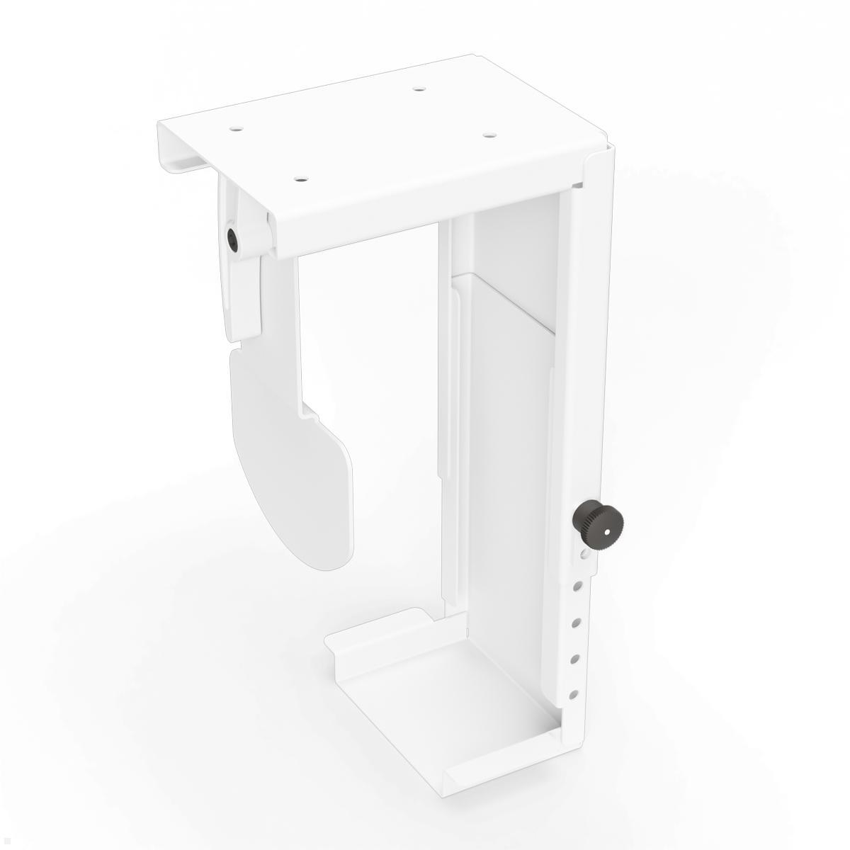 TecLines TPH002W Thin Client PC Halterung Untertisch 30-110 mm, weiß TecLines TPH002W Thin Client PC Halterung Untertisch 30-110 mm, weiß