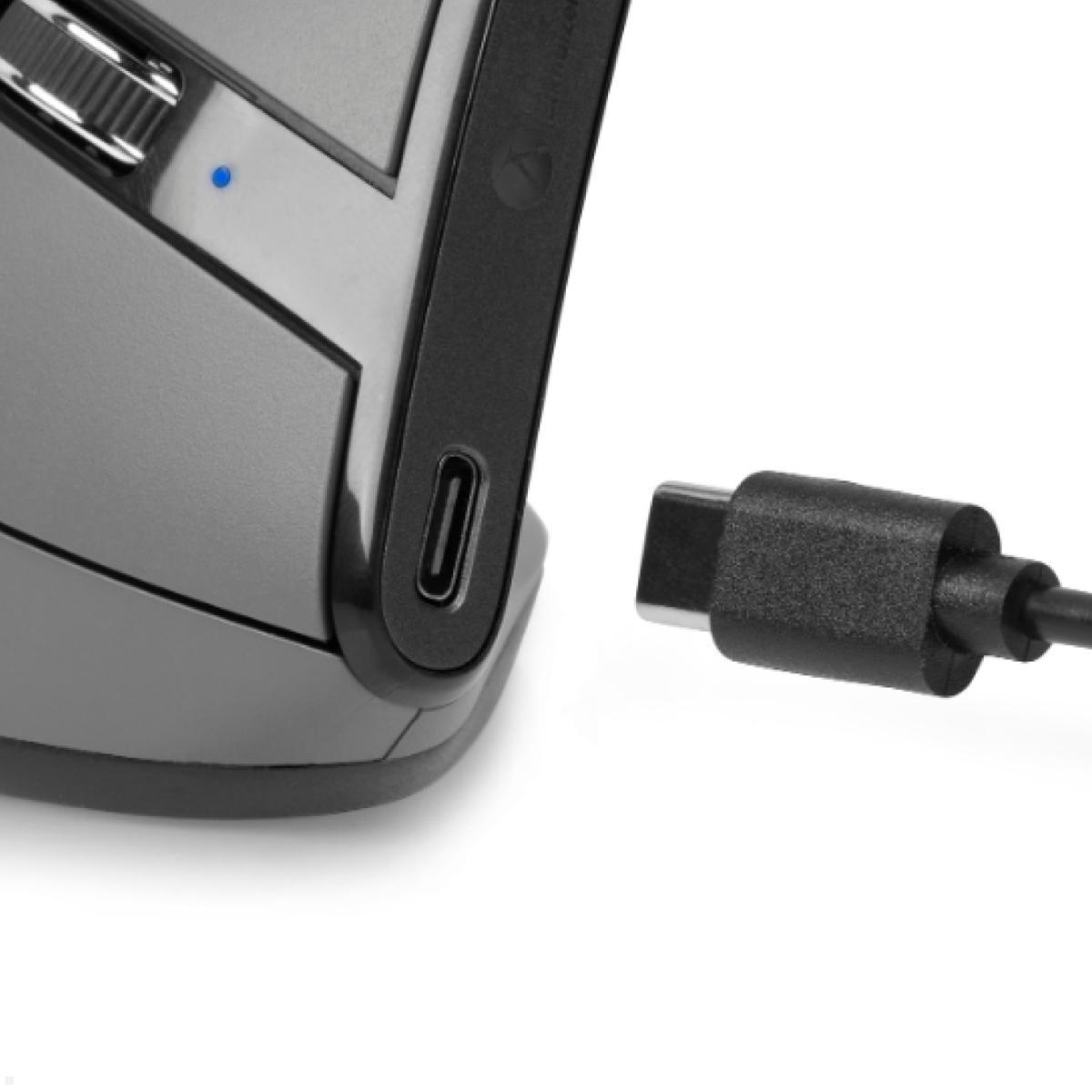 BakkerElkhuizen Ergonomische Maus Grip Pro Wireless Vertical Mouse (BNEGPWVM), Detailbild USB-C Anschluss