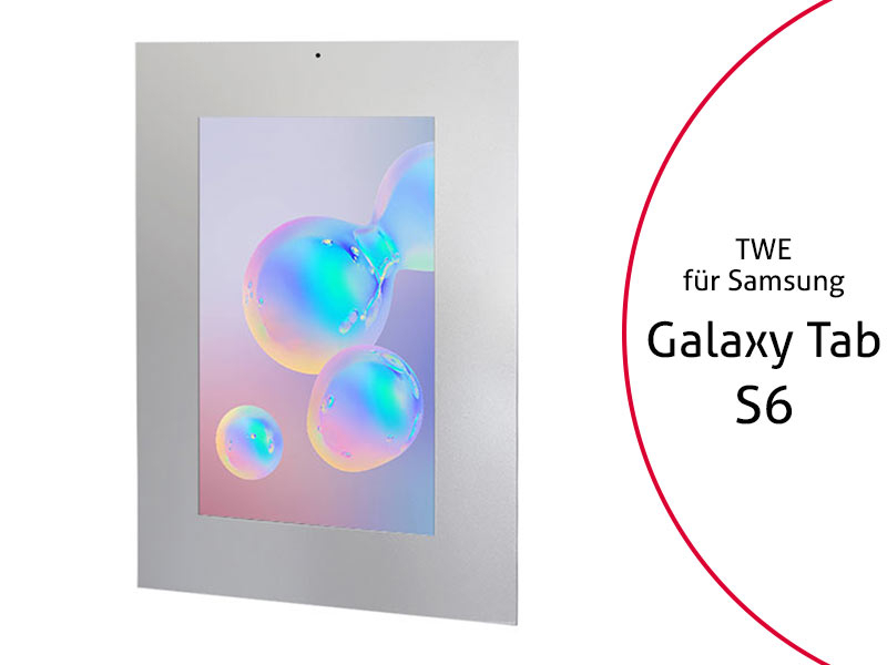 TabLines TWE084S Tablet Wandeinbau für Samsung Tab S6, DS, silber TabLines TWE084S Tablet Wandeinbau für Samsung Tab S6, DS, silber
