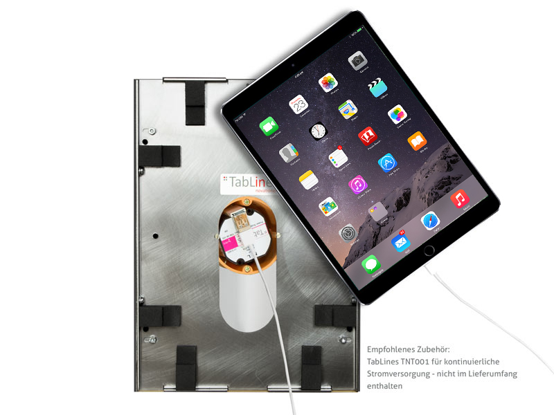 TabLines TWE040S Tablet Wandeinbau für Apple iPad Mini 1/2/3 HB, silber optionale Stromversorgung TabLines TWE040S Tablet Wandeinbau für Apple iPad Mini 1/2/3 HB, silber optionale Stromversorgung