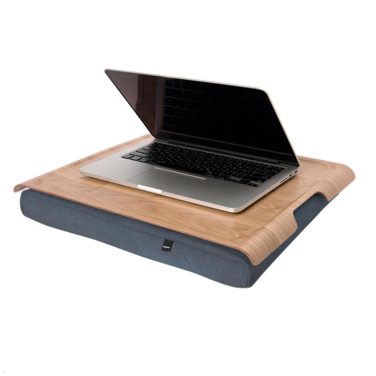Bosign Laptop Knietablett Laptray, Groß, Eschenholz, Notebookkissen