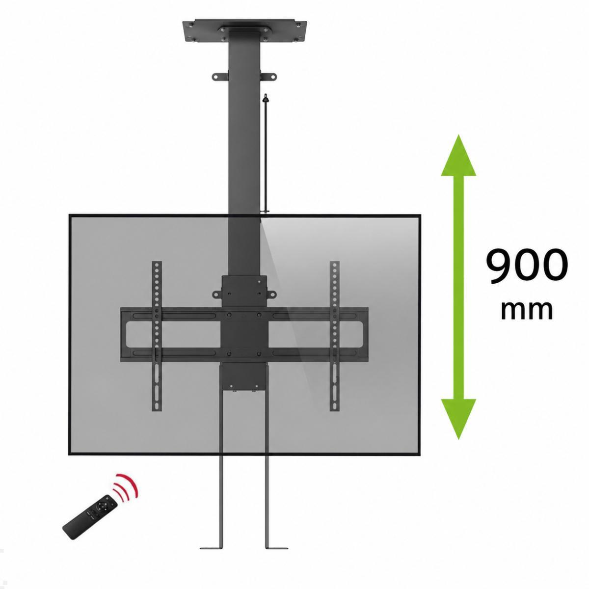 MonLines MLD900B TV Lift Deckenhalterung elektrisch, Hub 900mm, elektrischer Deckenlift