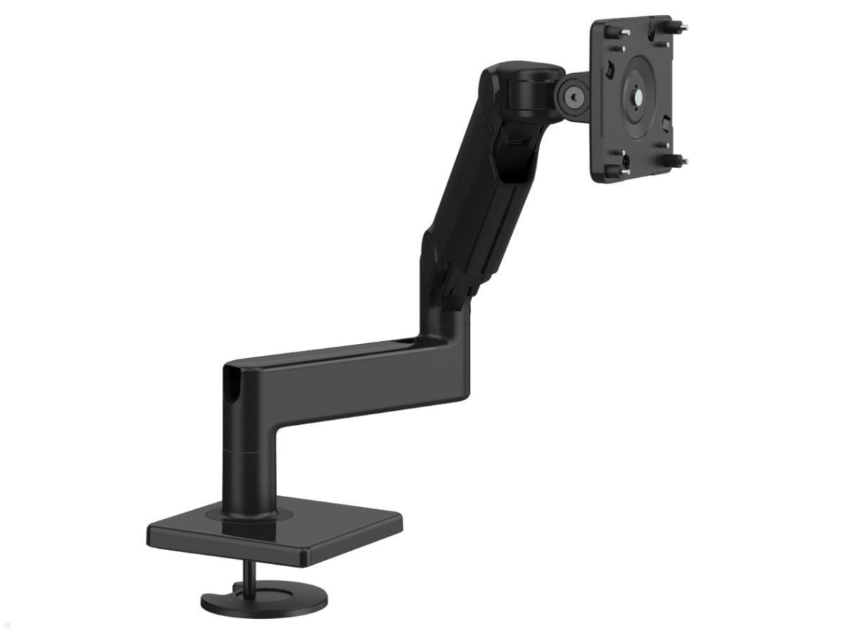 Humanscale M8.1 Monitorhalter Tisch Durchschraub, schwarz, Vorderansicht Humanscale M8.1 Monitorhalter Tisch Durchschraub, schwarz, Vorderansicht