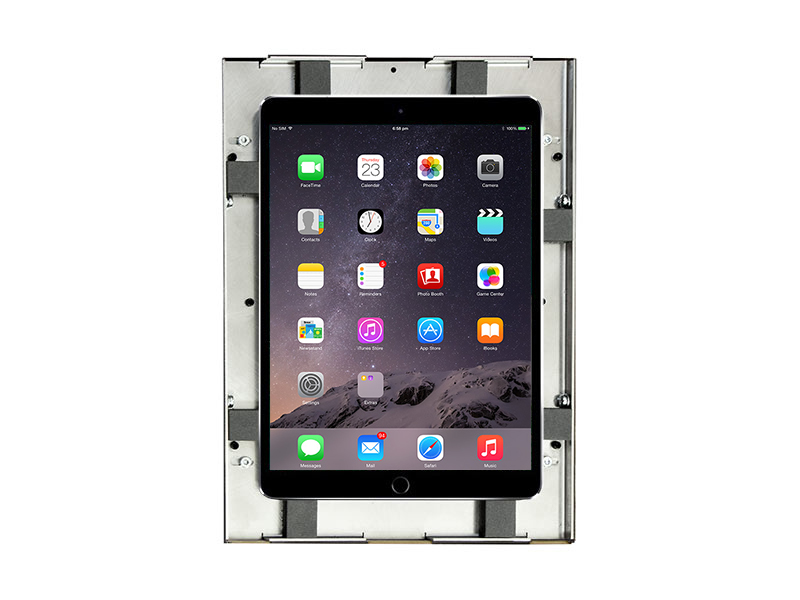TabLines TWE040S Tablet Wandeinbau für Apple iPad Mini 1/2/3 HB, silber montiert TabLines TWE040S Tablet Wandeinbau für Apple iPad Mini 1/2/3 HB, silber montiert