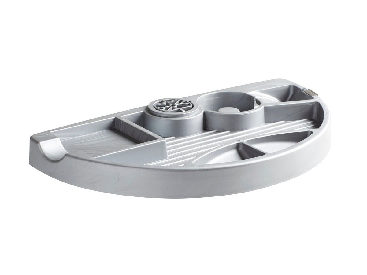 TecLines TUS010A drehbare Untertisch Stiftablage, Aluminium TecLines TUS010A drehbare Untertisch Stiftablage, Aluminium