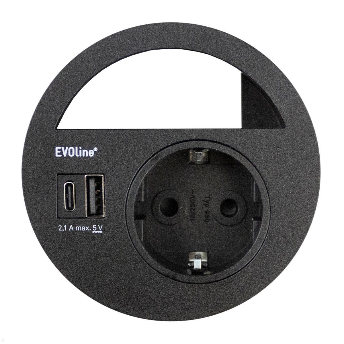 BG Electrical Evolve Steckdose Mit 2 USB-Ports – Mattblau, 13 A, Flache Platte, Einfach Zu Installieren