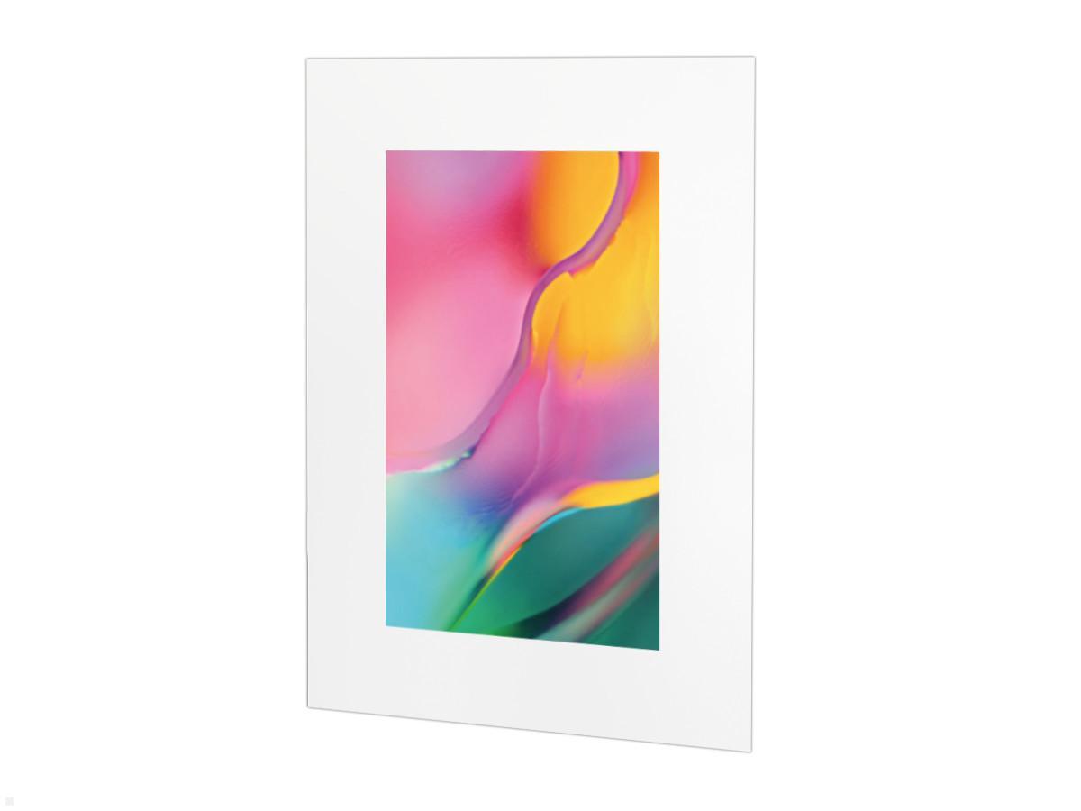 Samsung Galaxy Tab A 8.0 Tablet Einbaurahmen in weiß, Vorderansicht Samsung Galaxy Tab A 8.0 Tablet Einbaurahmen in weiß, Vorderansicht