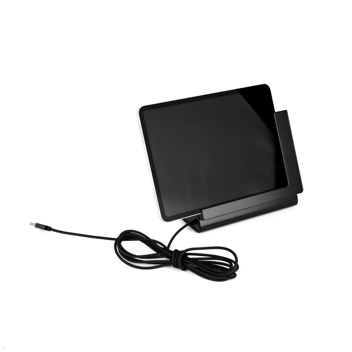 TabLines TTP010B Tabletständer Tisch Plug für iPad Pro 11 (M4), schwarz 2 Meter Ladekabel TabLines TTP010B Tabletständer Tisch Plug für iPad Pro 11 (M4), schwarz 2 Meter Ladekabel
