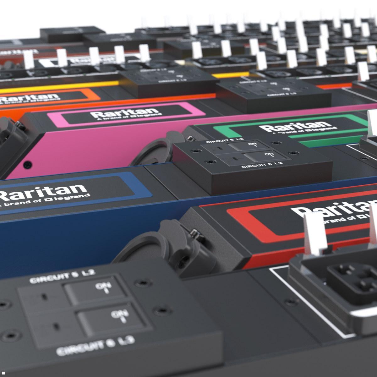 Legrand Raritan iX Rack-PDU 0U mit 18xC13 / 18xHDOT Cx, 3-phasig 400V 16A, Outlet Metered/Switched RCM (PX4-51A0-E7M28V2), Rack-PDU Outlet Switched