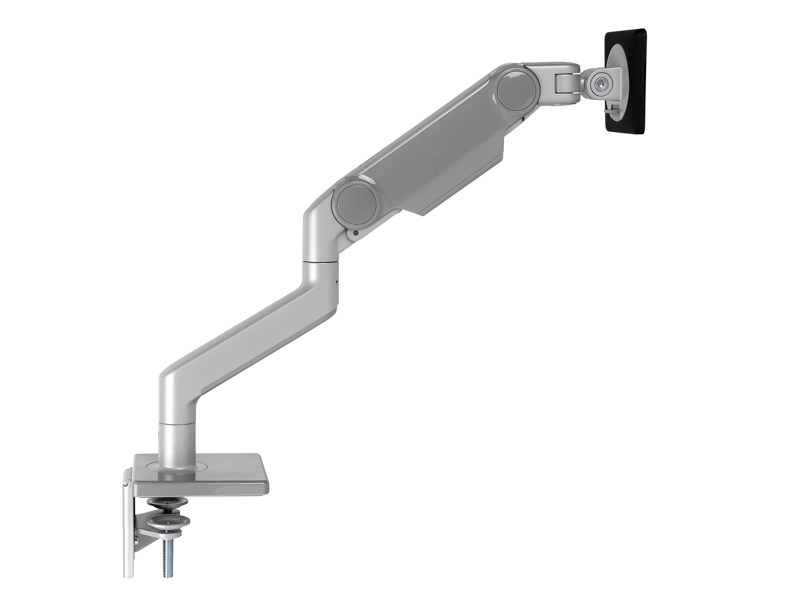 Humanscale M8.1 Monitor Tischhalterung Klemme, schräg, silber (M81CMSBTB) schwenkbar Humanscale M8.1 Monitor Tischhalterung Klemme, schräg, silber (M81CMSBTB) schwenkbar