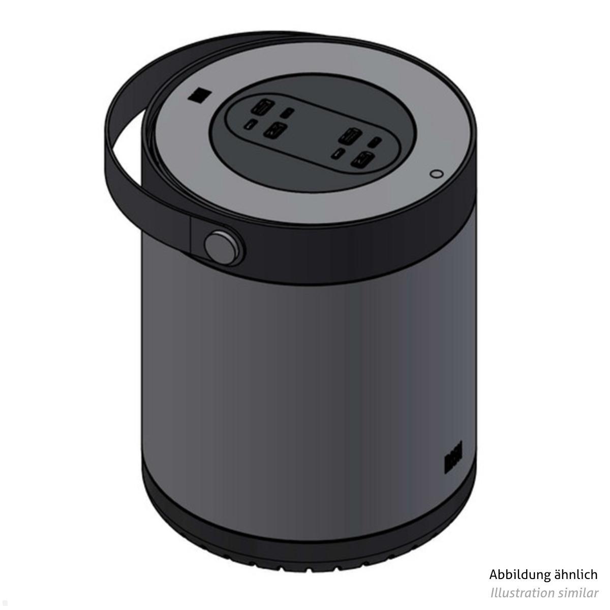 Bachmann MOV:E mit 4x USB-Charger A/C, schwarz (BM0011021), Zeichnung