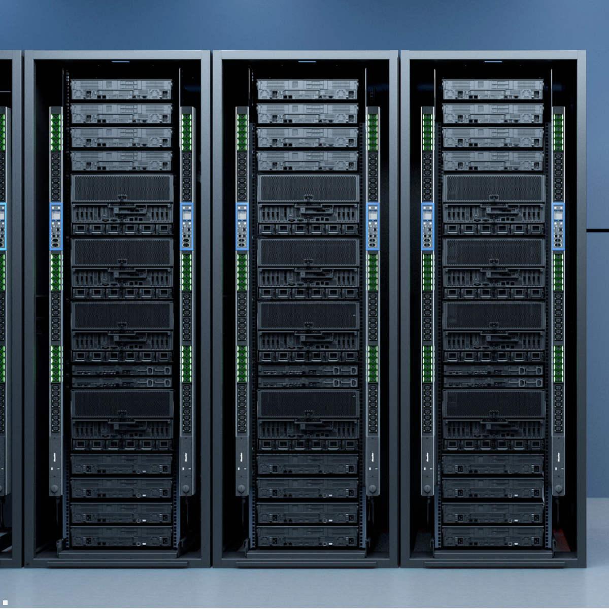 Bachmann BN PRO Metered – 16A Rack PDU mit 36xC13 / 6xC19 & Display, 3,0m CEE 16A/5p (BM0015590) Anschlüsse