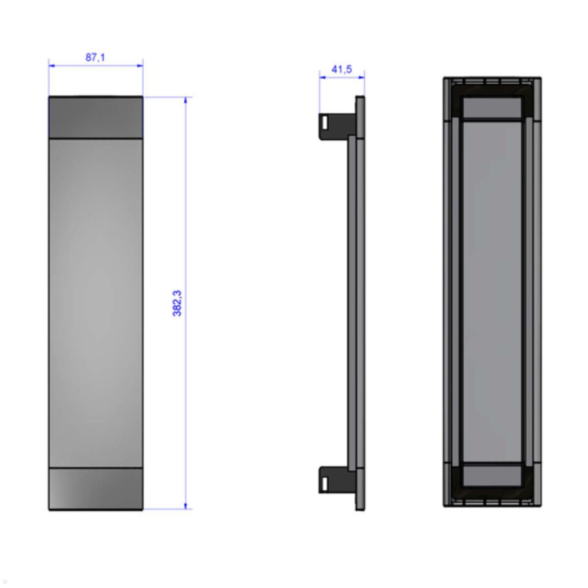 Bachmann Power Frame Cover 6-fach, weiß (915.524), Maße