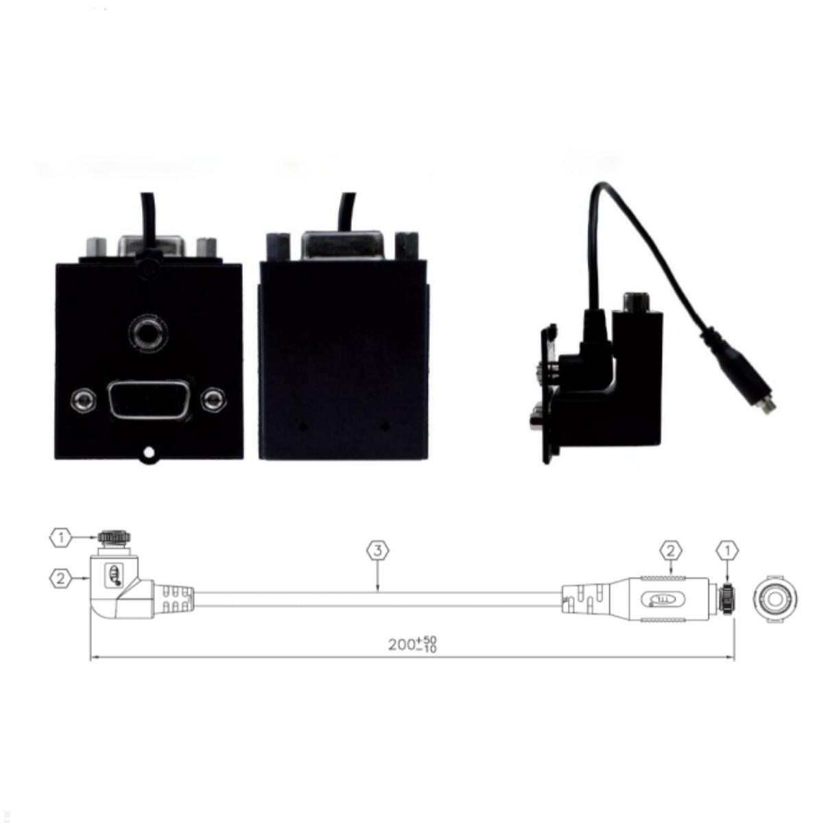 Bachmann Custom Modul 1x VGA und Miniklinke (917.058), Detailansicht Bachmann Custom Modul 1x VGA und Miniklinke (917.058), Detailansicht