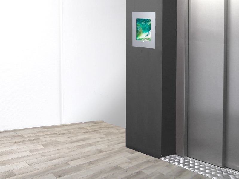 TabLines TWE058S Tablet Wandeinbau für Apple iPad Pro 10,5Zoll, HB, silber Anwendungsbeispiel TabLines TWE058S Tablet Wandeinbau für Apple iPad Pro 10,5Zoll, HB, silber Anwendungsbeispiel