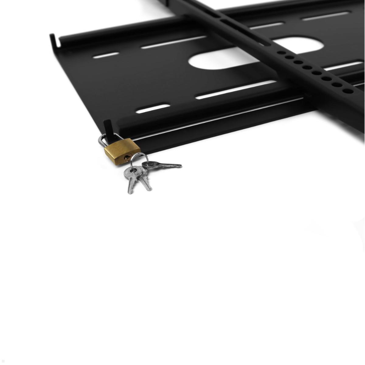 MonLines MBW001B TV Boden-Wandhalterung bis 86 Zoll, schwarz, TV Standfuß mit Wandbefestigung