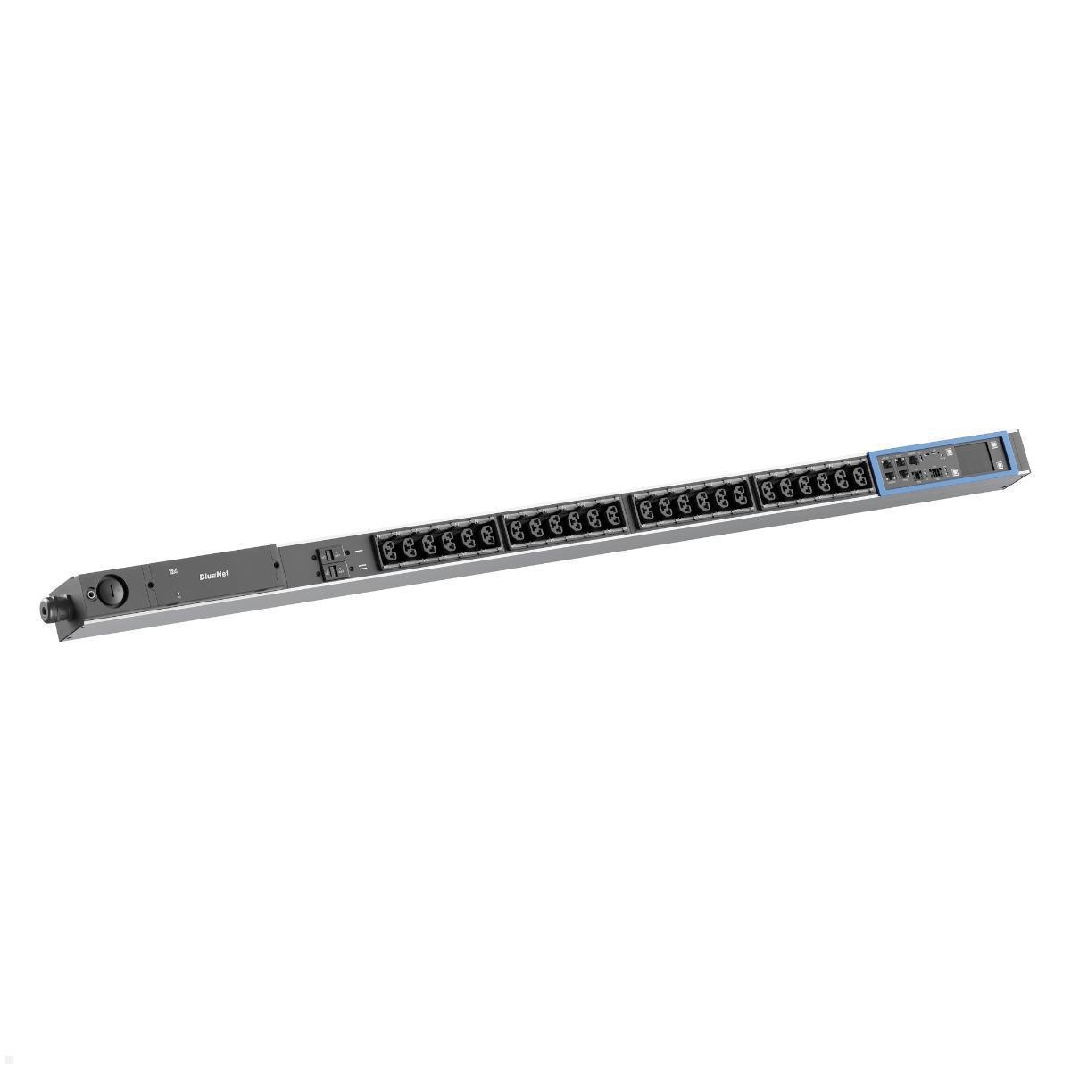 Bachmann BN PRO S Switched - 32A Rack PDU mit 24xCombo 2xMCB, 3,0m CEE 32A/3p (BM0024778), Rack PDU 32A
