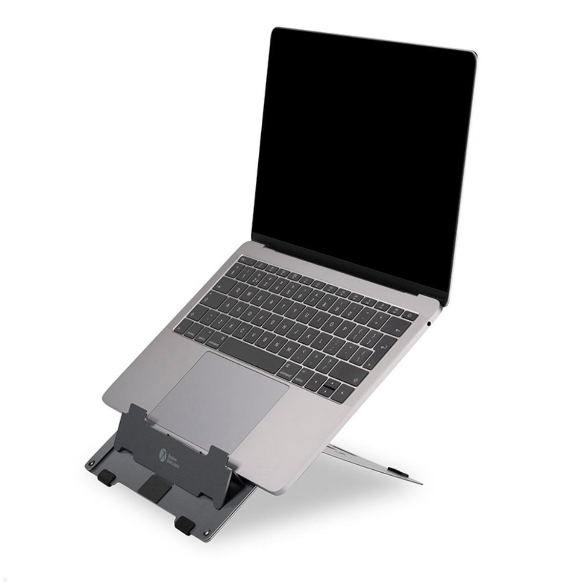 BakkerElkhuizen Laptopständer Ergo-Q 160, höhenverstellbar (BNEQ160DG) mit Notebook BakkerElkhuizen Laptopständer Ergo-Q 160, höhenverstellbar (BNEQ160DG) mit Notebook