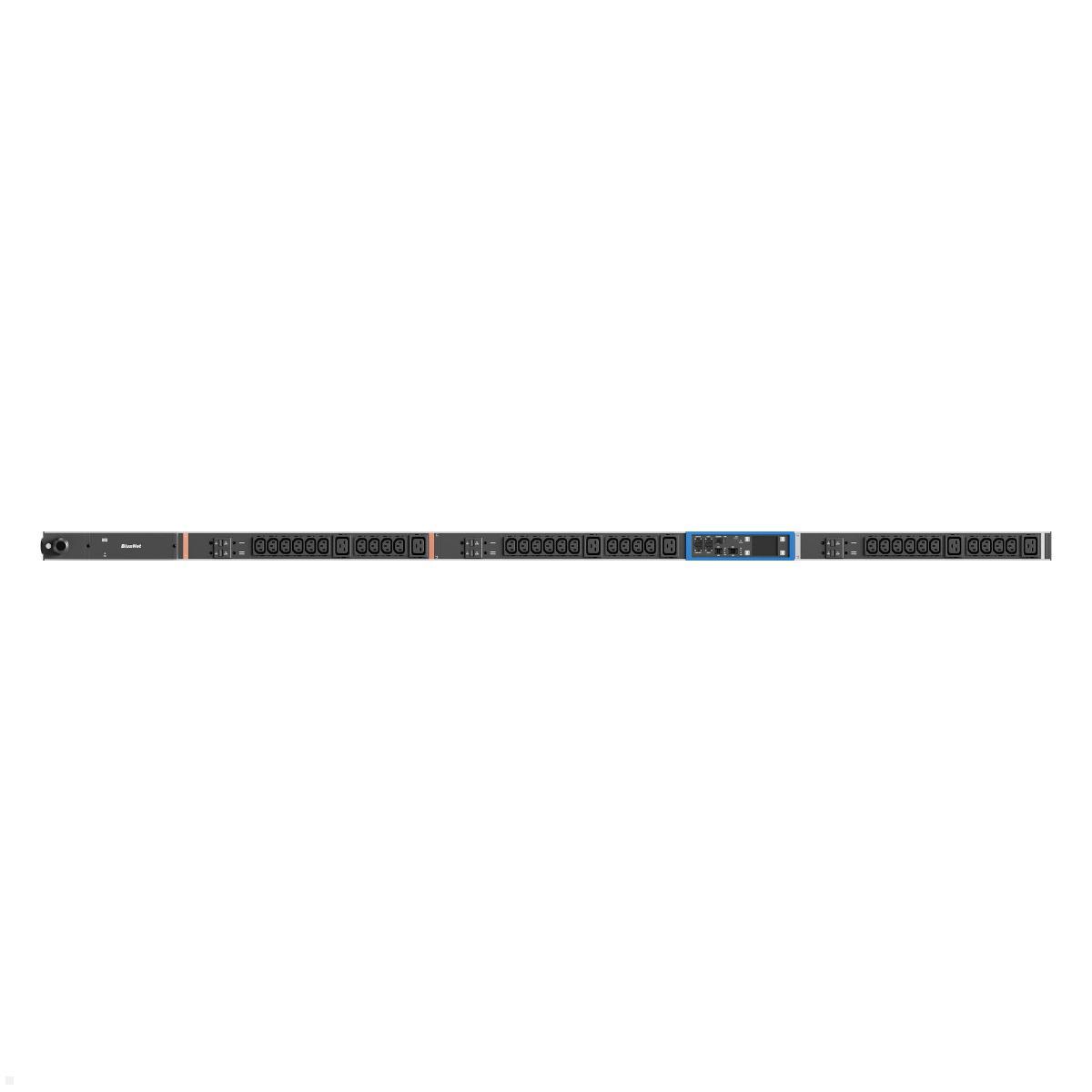 Bachmann BN PRO Metered – 32A Rack PDU mit 30xC13 / 6xC19 / 6xMCB, 3,0m CEE 32A/5p (BM0015596) Ansicht