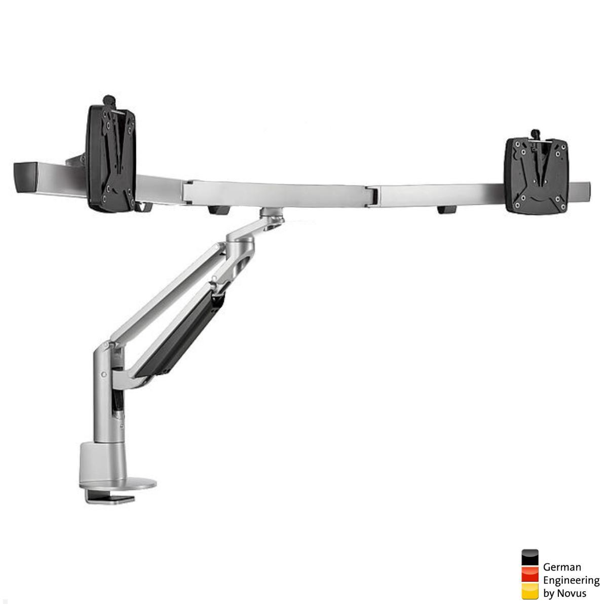 Novus Clu Plus X3 C Monitorhalter für 2 Monitore bis 32 Zoll (993+2019+002), silber Novus Clu Plus X3 C Monitorhalter für 2 Monitore bis 32 Zoll (993+2019+002), silber