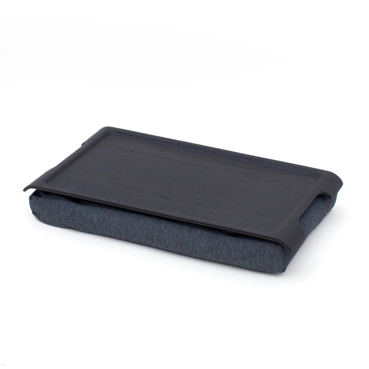 Bosign mini Laptop Knietablett, rutschfeste Oberfläche, Walnussholz