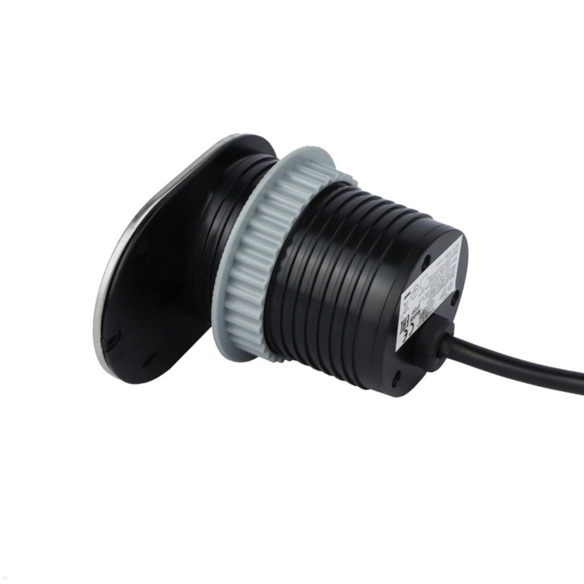 TecLines TES020 Einbausteckdose oval mit USB Charger A/C, 1,9m Kabel, Rückseite Ansicht