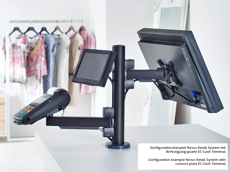 Novus POS Halterung für Drucker Epson TM-T70 (851+0035+024), Anwendungsbeispiel Novus POS Halterung für Drucker Epson TM-T70 (851+0035+024), Anwendungsbeispiel