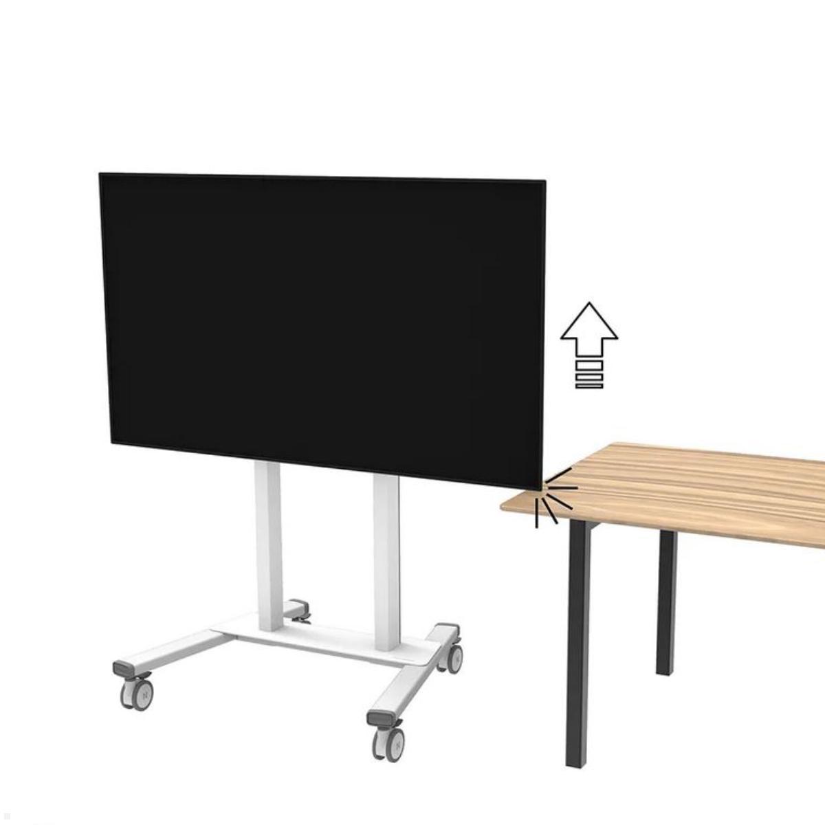 Neomounts FL55-875WH1 mobiler elektrischer Monitorständer 37 bis 100 Zoll, weiß Anti-Kollisionsschutz Neomounts FL55-875WH1 mobiler elektrischer Monitorständer 37 bis 100 Zoll, weiß Anti-Kollisionsschutz