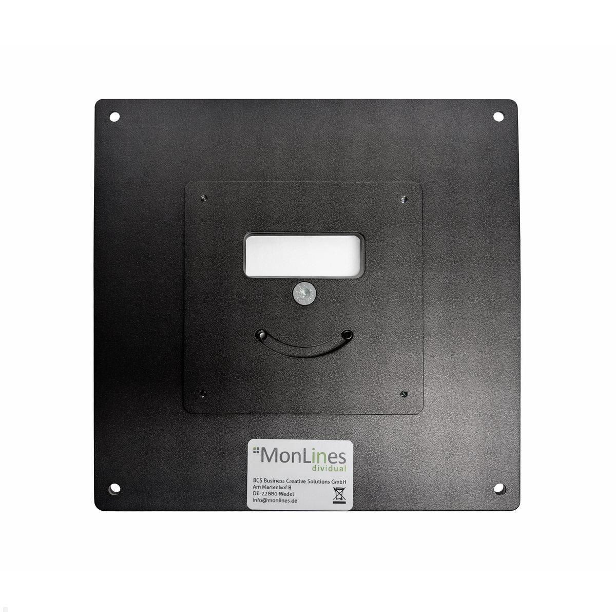 MonLines MPH010 Pivot 90 Grad drehbare Adapterplatte von VESA 100x100 auf 200x200, Rückseite