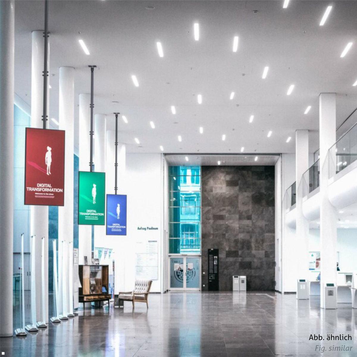 SMS Func Ceiling P Monitor Deckenhalterung hoch, schwarz (02-116-1) Anwendung Lobby in Portrait / Hochformat SMS Func Ceiling P Monitor Deckenhalterung hoch, schwarz (02-116-1) Anwendung Lobby in Portrait / Hochformat