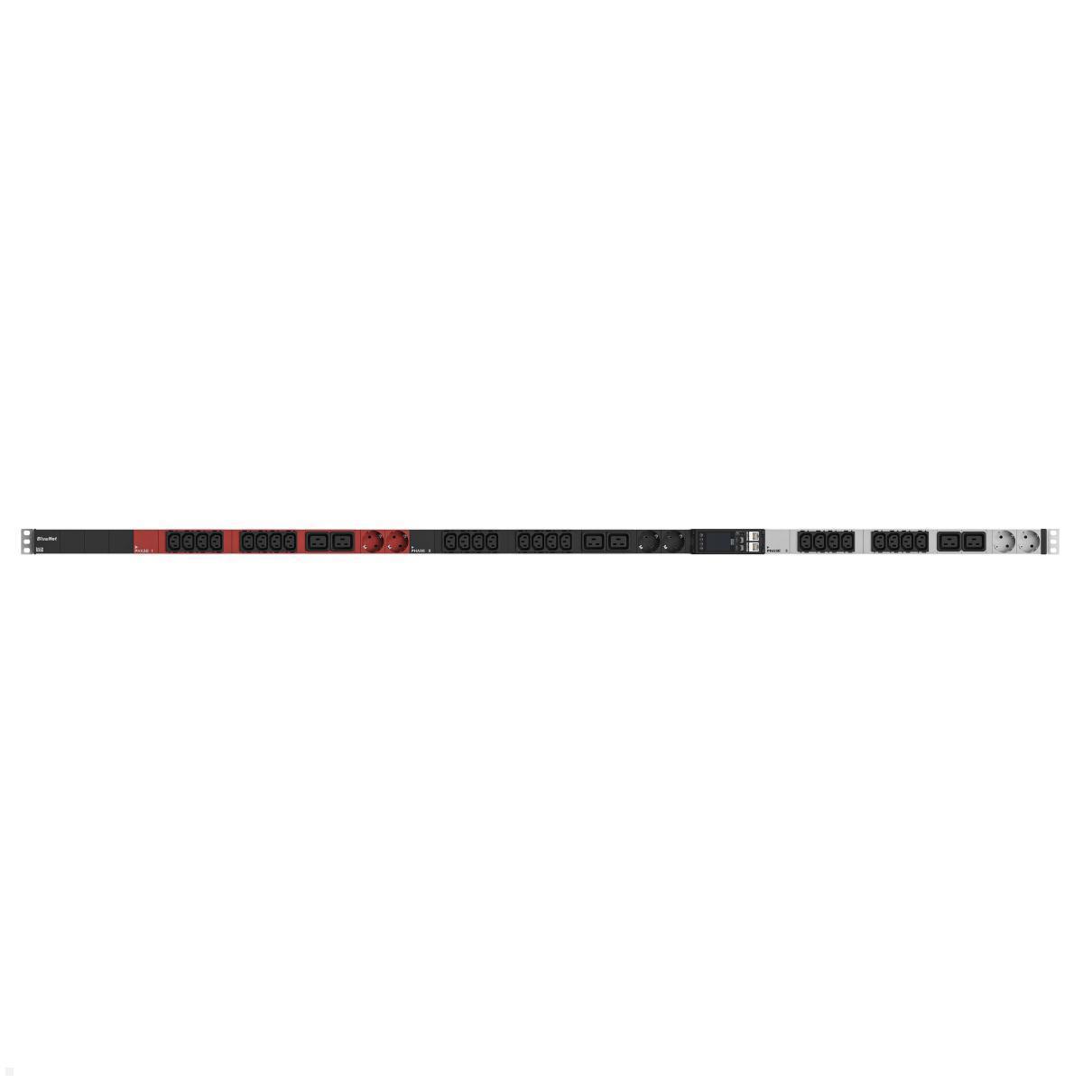 Bachmann BN ESSENTIAL Metered - 16/5p Rack PDU mit 24xC13, 6xC19, 6xCEE7/3 & Display