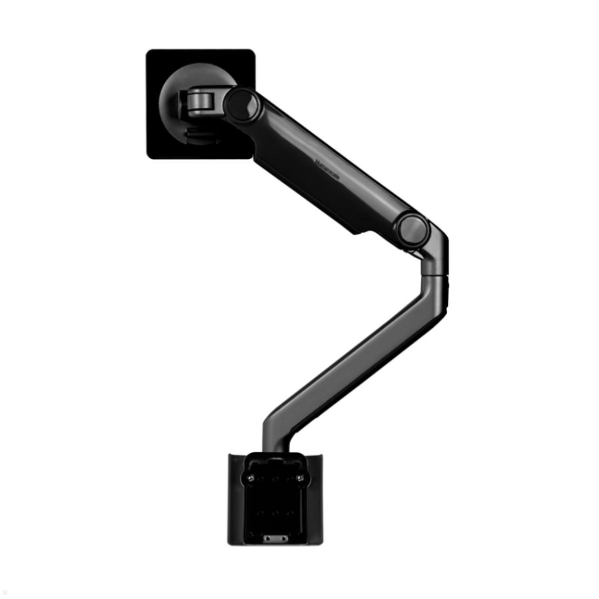 Humanscale M2.1 Laptop Wandhalterung mit Schwenkarm schräg, schwarz, Rückseite Humanscale M2.1 Laptop Wandhalterung mit Schwenkarm schräg, schwarz, Rückseite