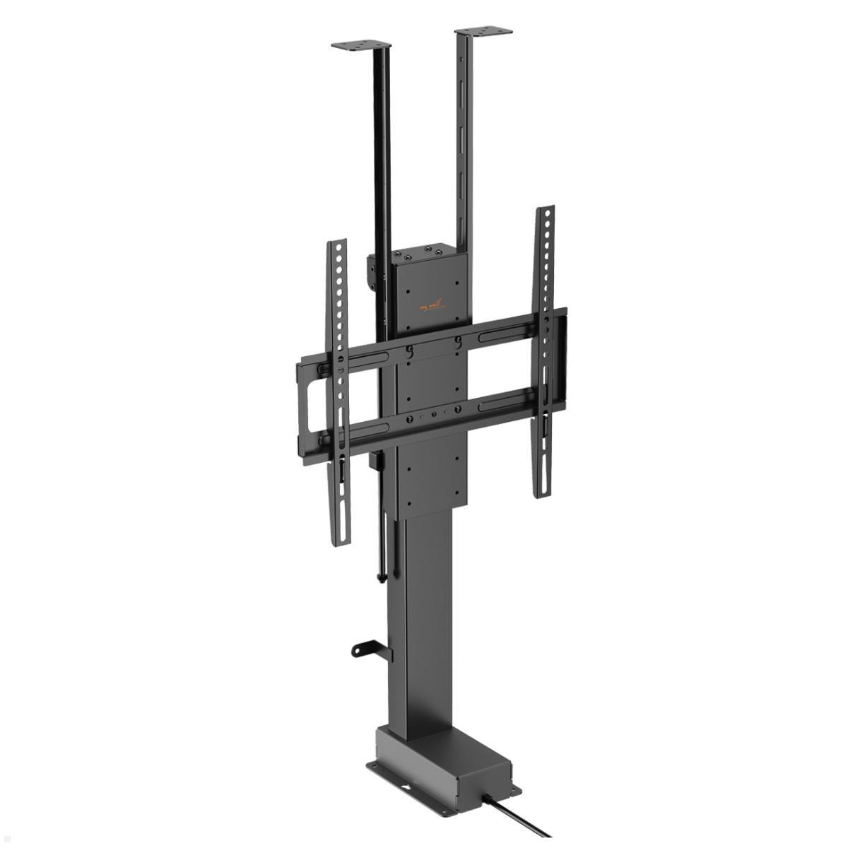 MonLines MLS036B Einbau TV Lift 32-48 Zoll, 670 mm Hub, schwarz, front