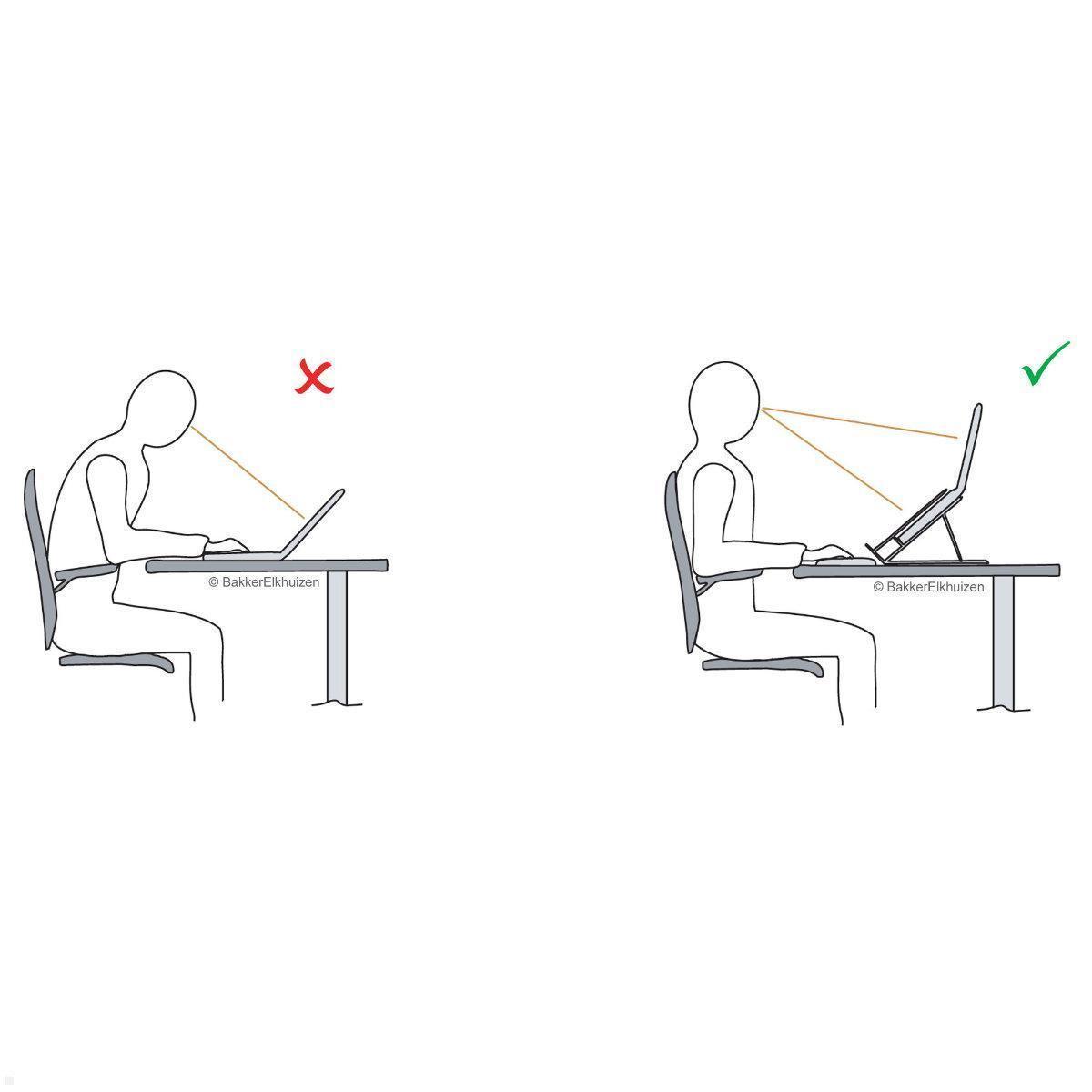 BakkerElkhuizen Laptopständer / Tabletständer Ergo-Q Hybrid Pro (BNEQHPDG) Ergonomie am Arbeitsplatz BakkerElkhuizen Laptopständer / Tabletständer Ergo-Q Hybrid Pro (BNEQHPDG) Ergonomie am Arbeitsplatz