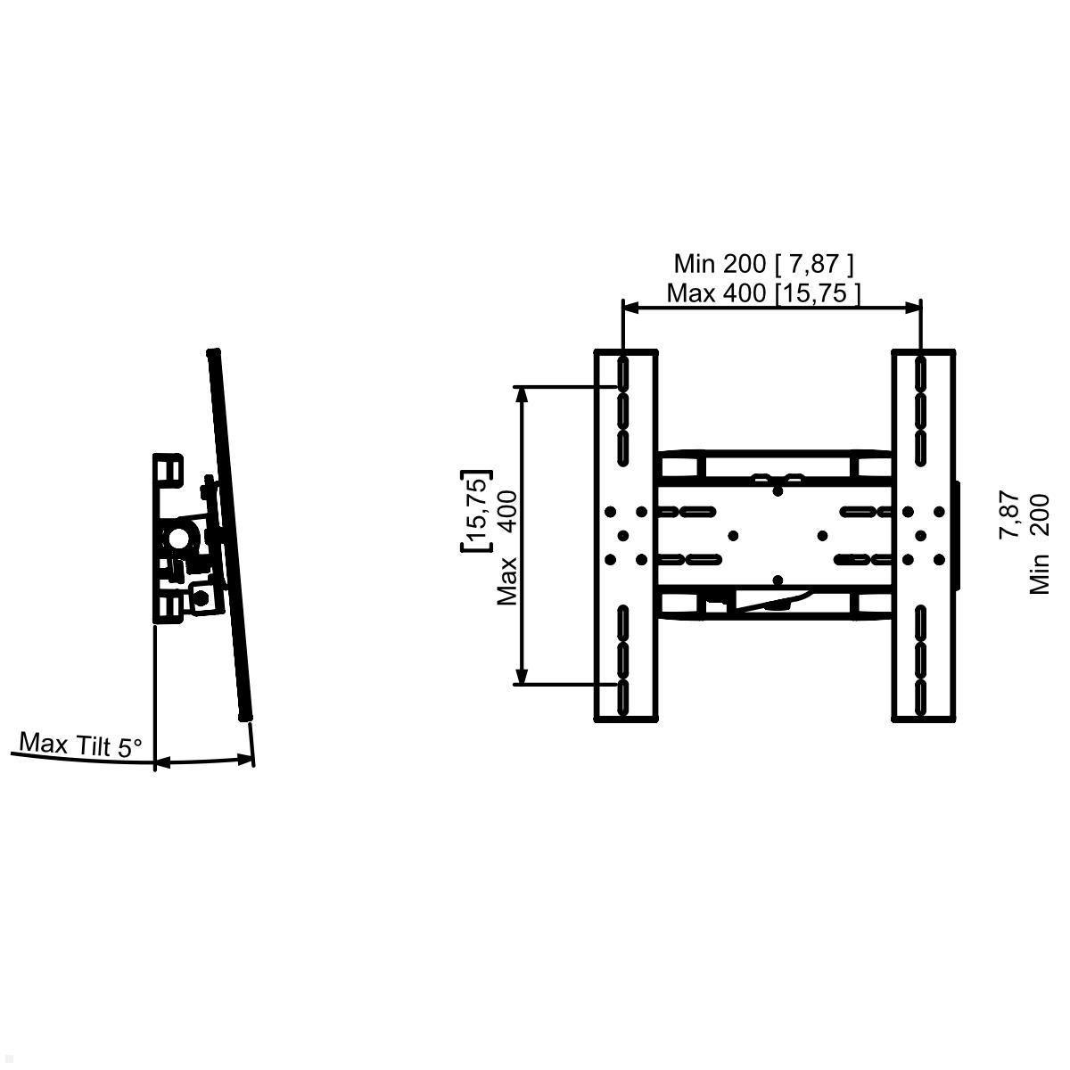 SMS Icon Flipster Display Wandhalterung bis 55 Zoll, drehbar (180-001-7) technische Zeichnung SMS Icon Flipster Display Wandhalterung bis 55 Zoll, drehbar (180-001-7) technische Zeichnung