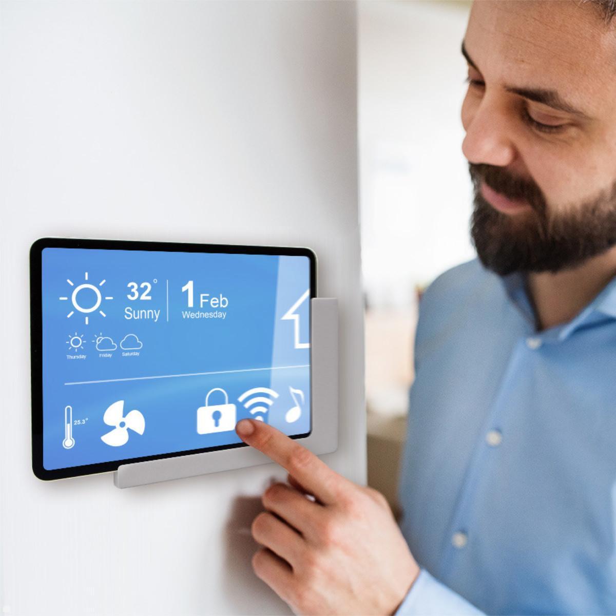 TabLines TWP021S Wandhalterung für Samsung Tab S8+ 12.4, silber, Anwendung Smart Home TabLines TWP021S Wandhalterung für Samsung Tab S8+ 12.4, silber, Anwendung Smart Home