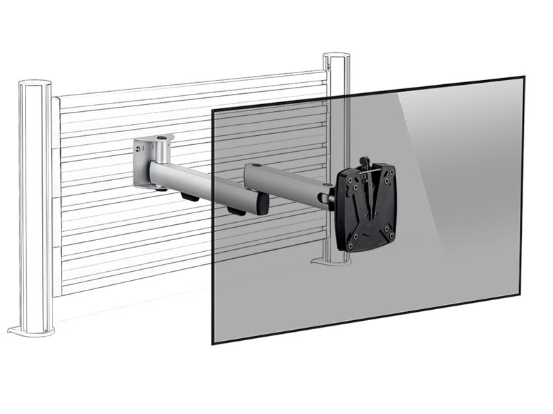 Novus TSS SlatWall Monitor Halter, schwenkbar (964+0119+014) Novus TSS SlatWall Monitor Halter, schwenkbar (964+0119+014)